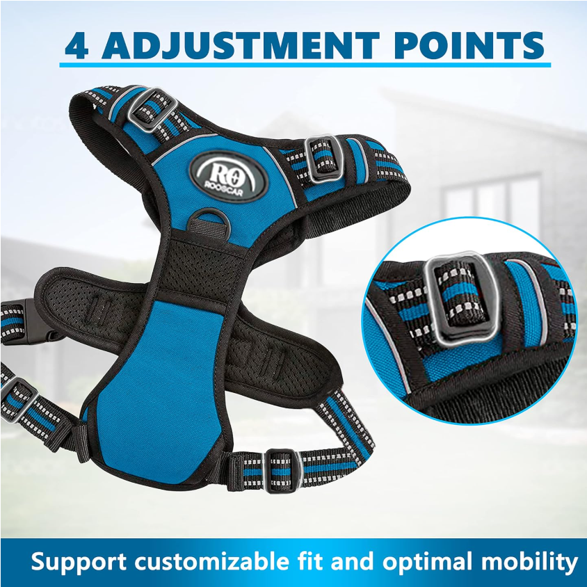 Reflective No-Pull Dog Harness & Leash Set - Large