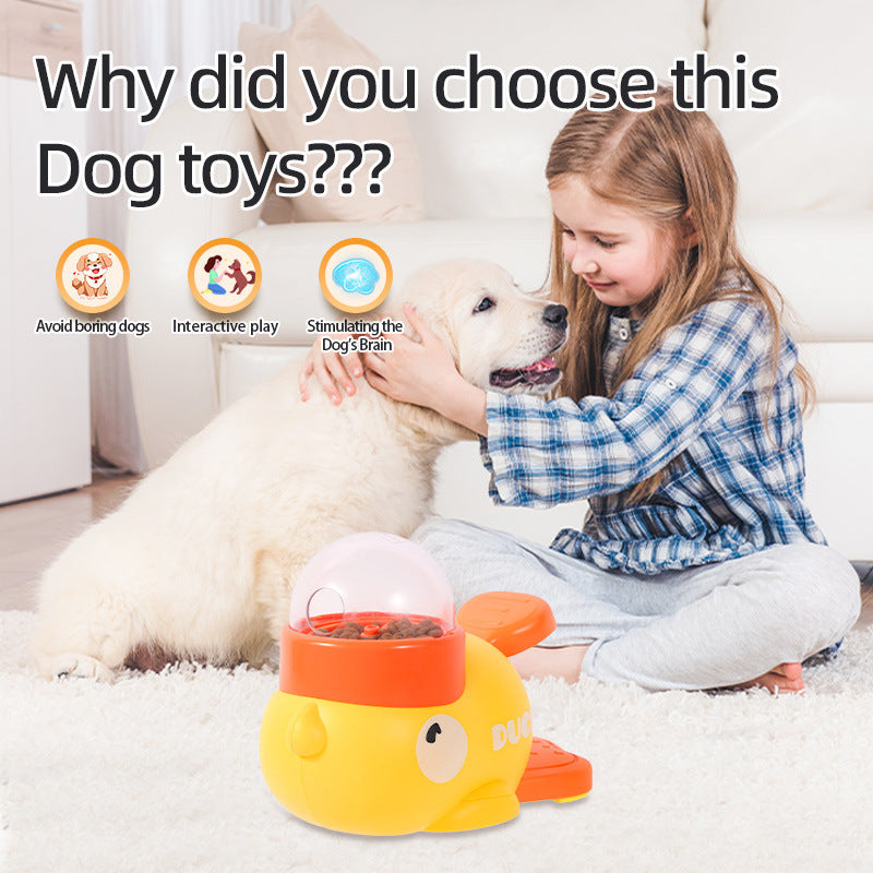 2-in-1 Duck-Shaped Slow Feeder & Puzzle Toy for Dogs & Cats