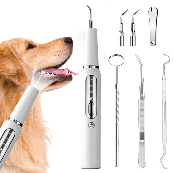 Ultrasonic Pet Toothbrush - 3 Cleaning Modes with LED Light
