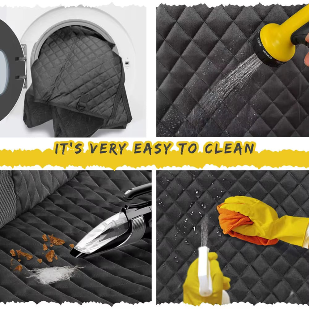 Waterproof Pet Car Seat Cover - 8-Point Safety System