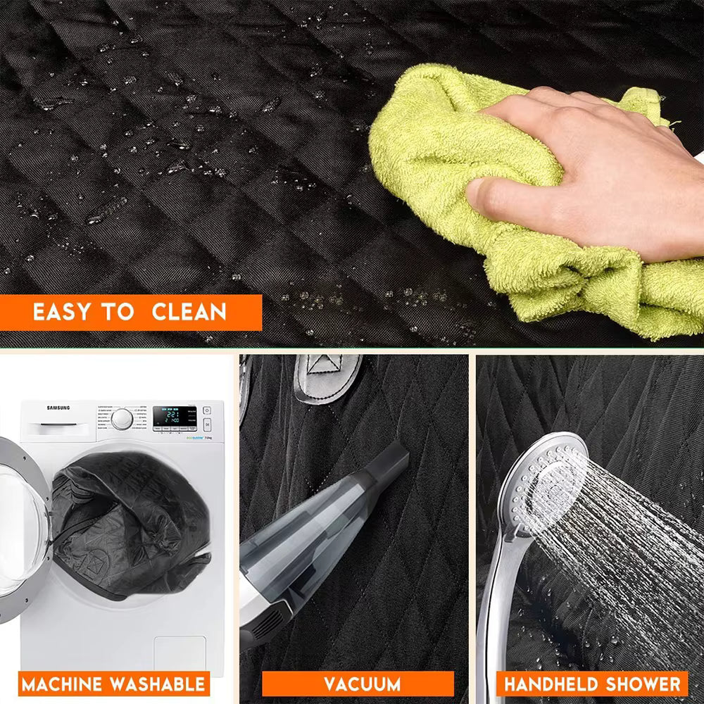 Waterproof Pet Car Seat Cover - 8-Point Safety System