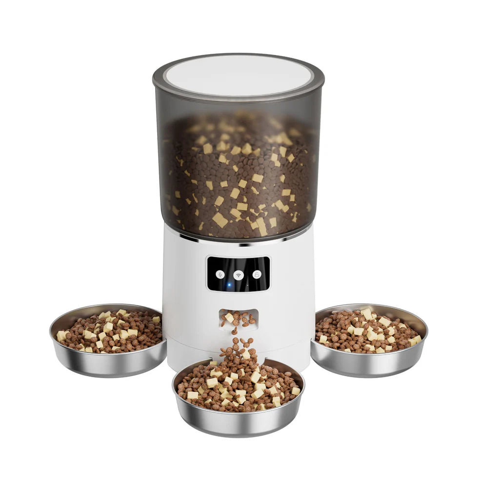 Smart WiFi Automatic Pet Feeder - 6L with App Control & Voice